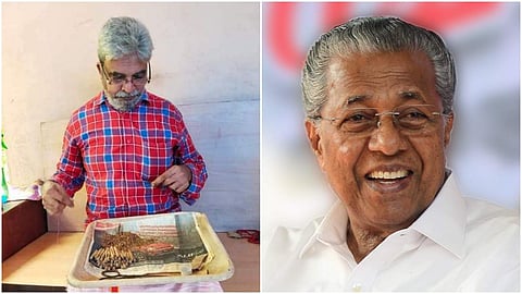 ദിനേശ് ബീഡി തൊഴിലാളി ജനാര്‍ദ്ദനന്‍ - പിണറായി വിജയന്‍