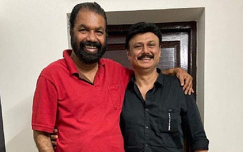 ബൈജു സന്തോഷ് ശിവൻകുട്ടിക്കൊപ്പം/ ഫേയ്സ്ബുക്ക്