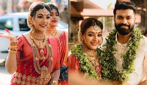 ദുർ​ഗാകൃഷ്ണയും അർജുനും വിവാഹവേളയിൽ/ ഇൻസ്റ്റ​ഗ്രാം