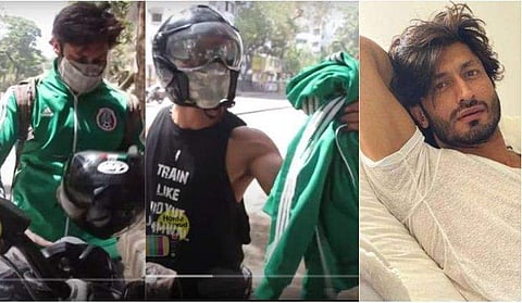 വിദ്യുത് ജാക്കറ്റ് ഊരി നൽകുന്നു/ വിഡിയോയിൽ നിന്ന്, വിദ്യുത് ജംവാല/ ഇൻസ്റ്റ​ഗ്രാം