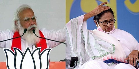 നരേന്ദ്രമോദി - മമതാ ബാനര്‍ജി