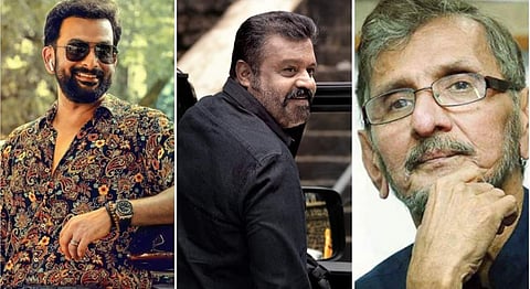 പൃഥ്വിരാജ്, സുരേഷ് ​ഗോപി, എൻഎസ് മാധവൻ