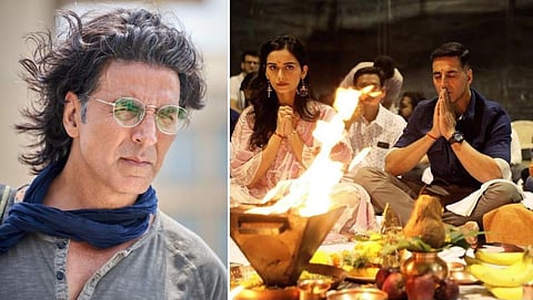 പൃഥ്വിരാജിന്റെ പൂജ വേളയിൽ അക്ഷയ് കുമാറും മാനുഷി ചില്ലറും/ ഇൻസ്റ്റ​ഗ്രാം