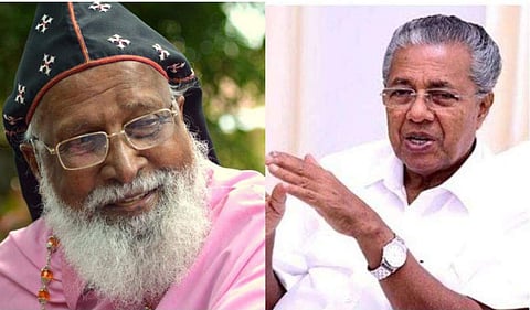 ഫിലിപ്പോസ് മാർ ക്രിസോസ്റ്റം വലിയ മെത്രാപ്പൊലീത്ത, പിണറായി വിജയൻ/ ഫേയ്സ്ബുക്ക്