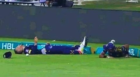 പിഎസ്എൽ മത്സരത്തിന് ഇടയിൽ സൗത്ത് ആഫ്രിക്കൻ താരം ഡുപ്ലസിസിന് പരിക്ക്/ഫോട്ടോ: ട്വിറ്റർ