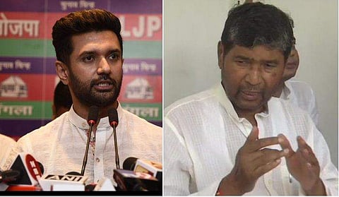 ചിരാഗ് പാസ്വാന്‍, പശുപതി കുമാര്‍ പരസ് / ഫയല്‍ ചിത്രം