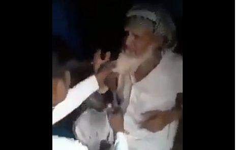 മുസ്ലീം വയോധികന് നേരെയുള്ള ക്രൂരമര്‍ദ്ദനം വിഡിയോ ദൃശ്യം