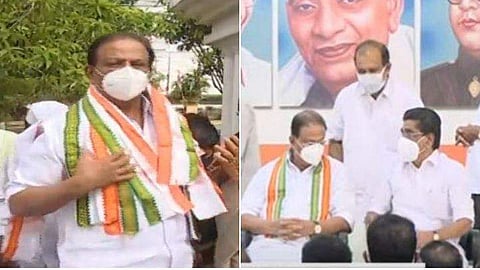 കെ സുധാകരന്‍ കെപിസിസി അധ്യക്ഷനായി ചുമതലയേല്‍ക്കുന്നു ' ടെലിവിഷന്‍ ചിത്രം