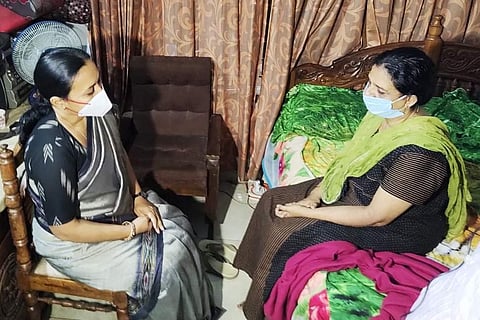 മന്ത്രി വീണാ ജോര്‍ജ് വിസ്മയയുടെ വീട്ടില്‍