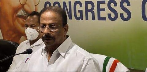 കെ സുധാകരന്റെ വാര്‍ത്താ സമ്മേളനം/ഫെയ്‌സ്ബുക്ക്