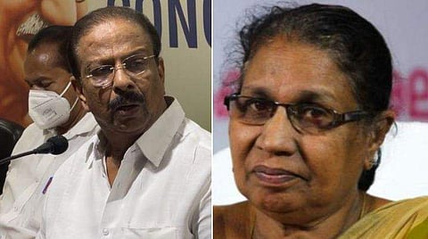 കെ സുധാകരന്‍, എംസി ജോസഫൈന്‍ / ഫയല്‍