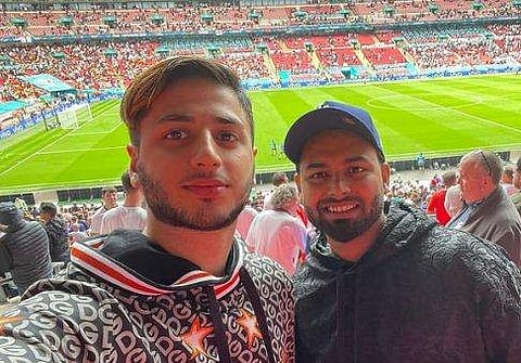 ജര്‍മനി-ഇംഗ്ലണ്ട് മത്സരം കാണാന്‍ ഋഷഭ് പന്ത്/ഫോട്ടോ: ഇന്‍സ്റ്റഗ്രാം