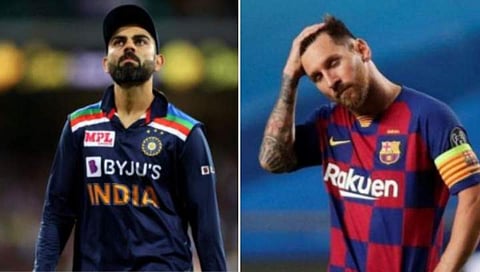 വിരാട് കോഹ് ലി, മെസി/ഫയൽ ചിത്രം