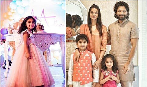 അല്ലു അർഹ, അല്ലു അർജുനും കുടുംബവും/ ഫേയ്സ്ബുക്ക്