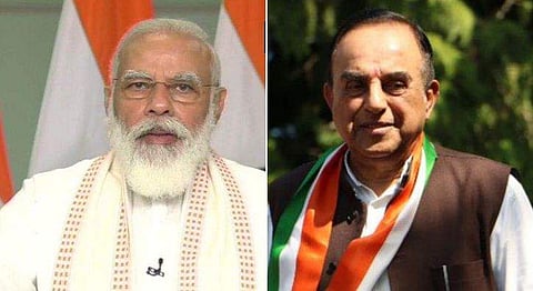 'പണം മുടക്കിയതാര് ?'; മറയ്ക്കാന്‍ ഒന്നുമില്ലെങ്കില്‍ മോദി ഇസ്രായേല്‍ പ്രധാനമന്ത്രിക്ക് കത്തെഴുതണമെന്ന് സുബ്രഹ്മണ്യന്‍ സ്വാമി