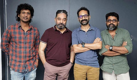 ലോകേഷ് കനകരാജ്, കമൽഹാസൻ, ഫഹദ് ഫാസിൽ, മഹേഷ് നാരായണൻ/ ഫേയ്സ്ബുക്ക്