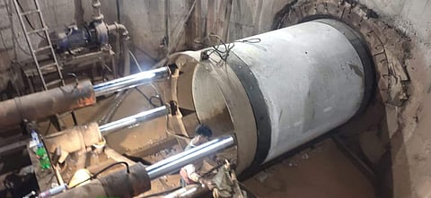 പണി പൂര്‍ത്തിയായ ഭൂഗര്‍ഭ ടണലിന്റെ ചിത്രം