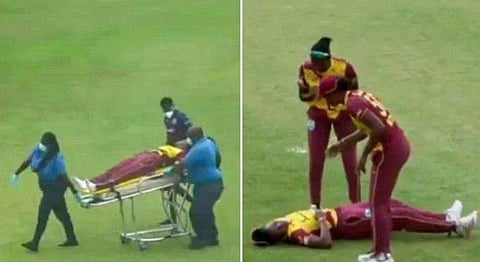 പാകിസ്ഥാനെതിരായ കളിക്കിടയില്‍ രണ്ട് വിന്‍ഡിസ് താരങ്ങള്‍ കുഴഞ്ഞു വീണു/ഫോട്ടോ: വീഡിയോ ദൃശ്യം