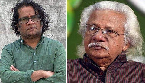 ഹരീഷ് പേരടി, അടൂർ ​ഗോപാലകൃഷ്ണൻ/ ഫയൽ ചിത്രം