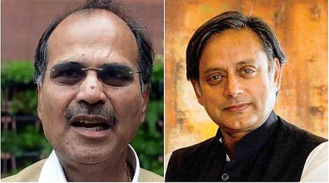 അധീര്‍ രഞ്ജന്‍ ചൗധരി, ശശി തരൂര്‍ /ഫയല്‍ ചിത്രം