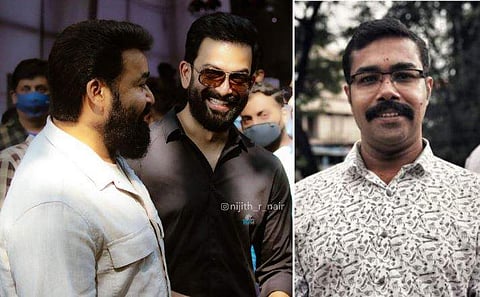 മോഹൻലാലും പൃഥ്വിരാജും, ഷിബു ജി സുശീലൻ/ ഫേയ്സ്ബുക്ക്