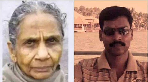 മരിച്ച ഓമന, അറസ്റ്റിലായ വിപിന്‍ദാസ് / ടെലിവിഷന്‍ ചിത്രം