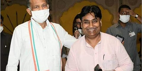 ഗോവിന്ദ് സിങ് രാജസ്ഥാന്‍ മുഖ്യമന്ത്രി അശോക് ഗെഹ്ലോട്ടിനൊപ്പം/ ഫയല്‍ ചിത്രം