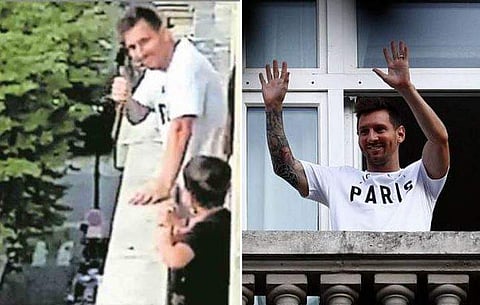 പാരിസ് ഹോട്ടലില്‍ മലയാളി അനസിന് തംസ്അപ്പ് നല്‍കുന്ന മെസി/വീഡിയോ ദൃശ്യം