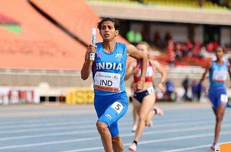 അണ്ടര്‍ 20 ലോക അത്‌ലറ്റിക്‌സ് ചാമ്പ്യന്‍ഷിപ്പ് മിക്‌സഡ് റിലേയില്‍ ഇന്ത്യ/ഫോട്ടോ: ട്വിറ്റര്‍