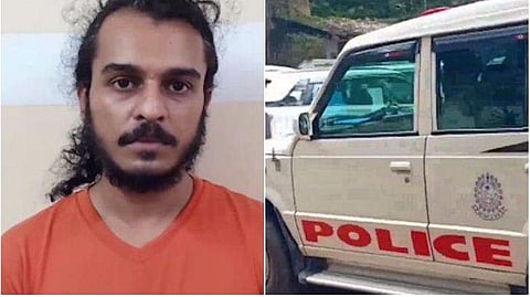 അറസ്റ്റിലായ വിഷ്ണുരാജ് / ടെലിവിഷന്‍ ചിത്രം