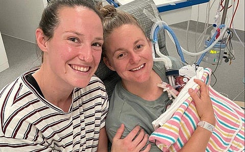 മേ​ഗൻ ഷൂട്ടിന് ജെസ്സിനുമൊപ്പം കുഞ്ഞ്/ ട്വിറ്റർ