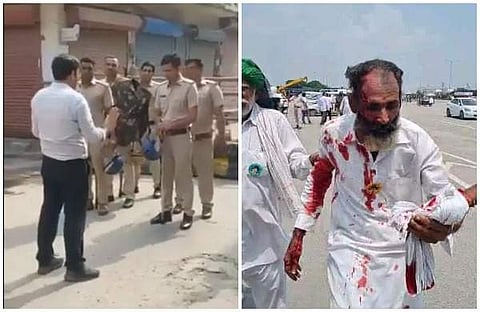 പൊലീസിന് നിര്‍ദേശം നല്‍കുന്ന സബ് കലക്ടര്‍, അതിക്രമത്തില്‍ പരിക്കേറ്റ കര്‍ഷകന്‍