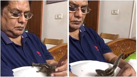 ജഗതി ശ്രീകുമാര്‍ സമൂഹമാധ്യമത്തില്‍ പങ്കിട്ട വീഡിയോയില്‍ നിന്ന്‌