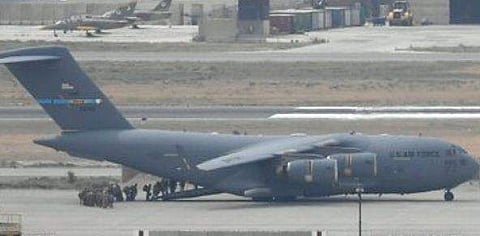 അവസാന അമേരിക്കന്‍ വിമാനവും കാബുള്‍ വിടുന്നു/ഫോട്ടോ: എഎന്‍ഐ