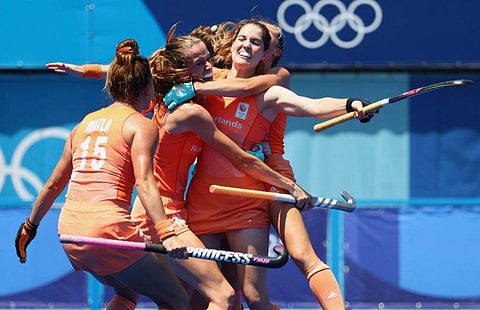 നെതര്‍ലാന്‍ഡ്‌സ് ടീമിന്റെ ആഹ്വാദം / ട്വിറ്റര്‍ ചിത്രം