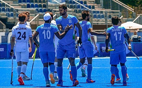 ഇന്ത്യന്‍ താരങ്ങളുടെ ആഹ്ലാദം / പിടിഐ ചിത്രം