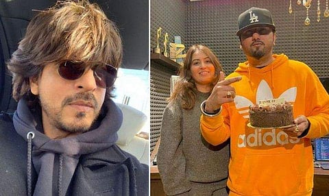 ഷാരുഖ് ഖാൻ, യോ യോ ഹണി സിങ്ങും ഭാര്യയും/ ഇൻസ്റ്റ​ഗ്രാം