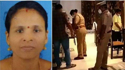 മരിച്ച ബിന്ദു, പൊലീസ് പരിശോധന നടത്തുന്നു / ടെലിവിഷന്‍ ചിത്രം