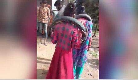 സോഷ്യല്‍ മീഡിയയില്‍ പ്രചരിച്ച വീഡിയോയില്‍ നിന്നുള്ള ദൃശ്യം