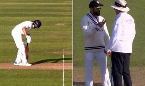 ഓവലില്‍ ഹസീബ് ഹമീദിന്റെ ഗാര്‍ഡ് ചോദ്യം ചെയ്ത് കോഹ്‌ലി/വീഡിയോ ദൃശ്യം