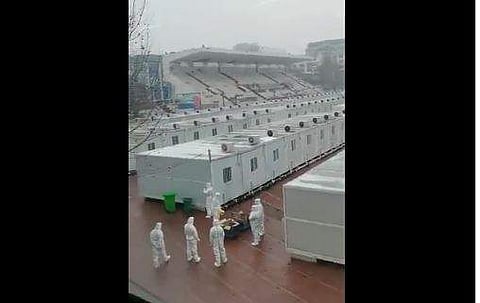 കോവിഡ് ബാധിതരെ ക്വാറന്റൈനിലാക്കാന്‍ ചൈനയില്‍ ഒരുക്കിയ മെറ്റല്‍ ബോക്‌സുകള്‍