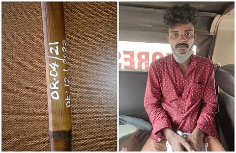 വില്‍ക്കാന്‍ ശ്രമിച്ച തേറ്റ, അറസ്റ്റിലായ പ്രതികളില്‍ ഒരാള്‍