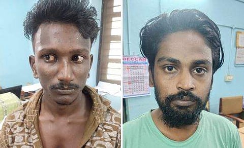 അറസ്റ്റിലായ സൂരജ്, കാര്‍ത്തിക