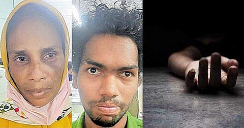 അറസ്റ്റിലായ റഫീക്കാ ബീവിയും മകൻ ഷെഫീക്കും