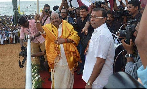 വെള്ളാപ്പള്ളി നടേശനും തുഷാർ വെള്ളാപ്പള്ളിയും/ ഫയൽ