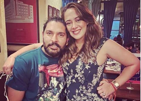 യുവരാജും ഭാര്യ ഹേസലും/ചിത്രം: ഇൻസ്റ്റ​ഗ്രാം