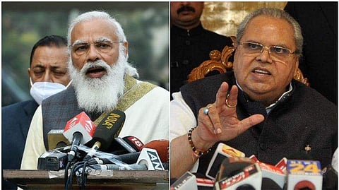 നരേന്ദ്രമോദി, സത്യപാൽ മാലിക് / ഫയൽ