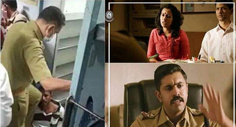 യാത്രക്കാരനെ മര്‍ദ്ദിക്കുന്ന ദൃശ്യം, കേരള പൊലീസ് ഫെയ്‌സ്ബുക്കില്‍ പങ്കുവെച്ച ചിത്രം