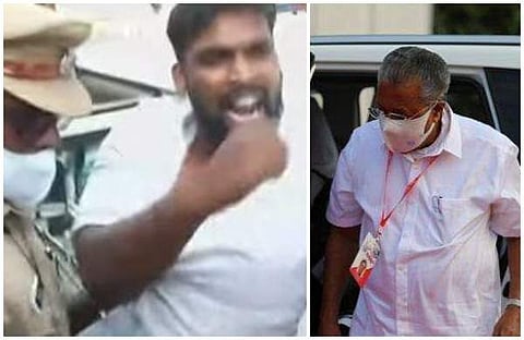 യൂത്ത് കോണ്‍ഗ്രസ് പ്രതിഷേധം,മുഖ്യമന്ത്രി പിണറായി വിജയന്‍