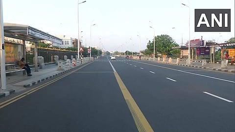 ലോക്ക്ഡൗണിനെ തുടര്‍ന്ന് തിരക്കൊഴിഞ്ഞ ചെന്നൈയിലെ റോഡ്‌